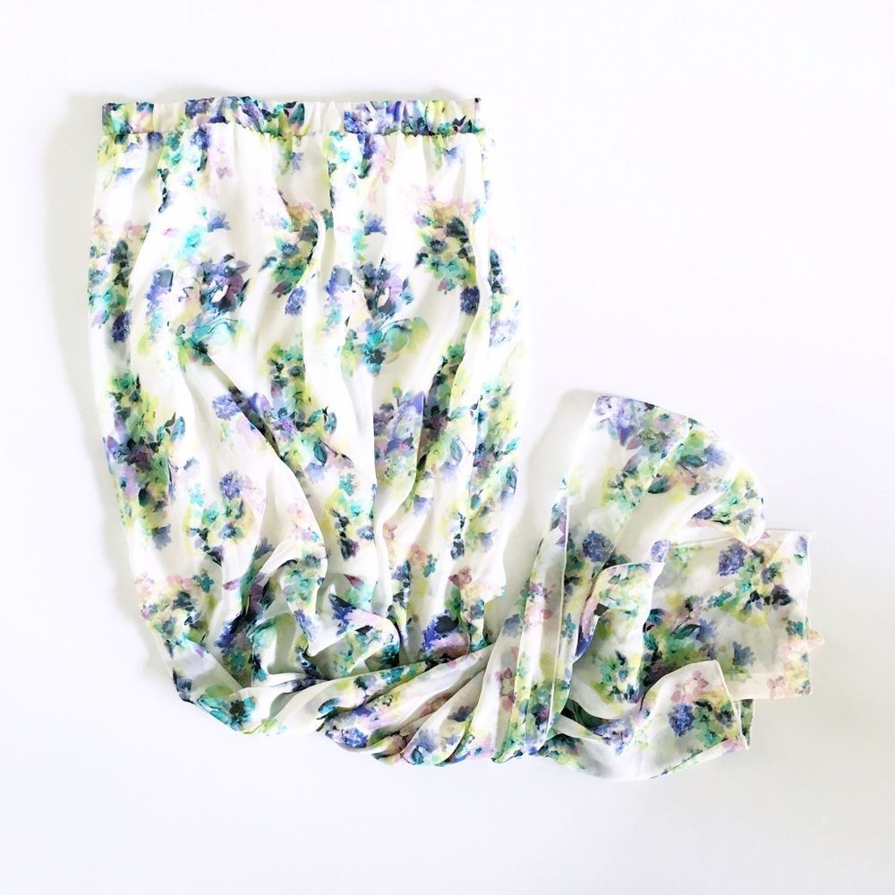 floral maxi skirt
